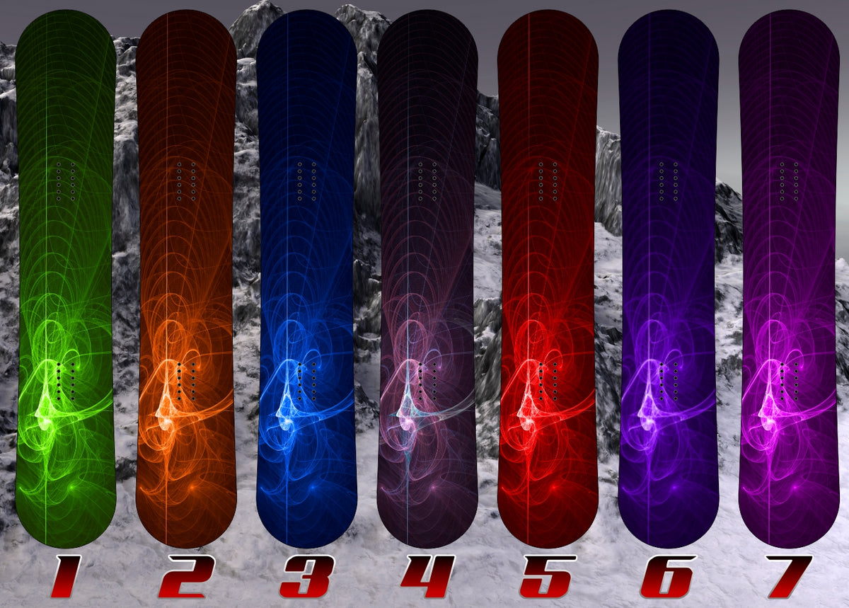 Bursted Fuse Snowboard Vinyl Wrap Graphic Decal Sticker Elite Choice Graphics