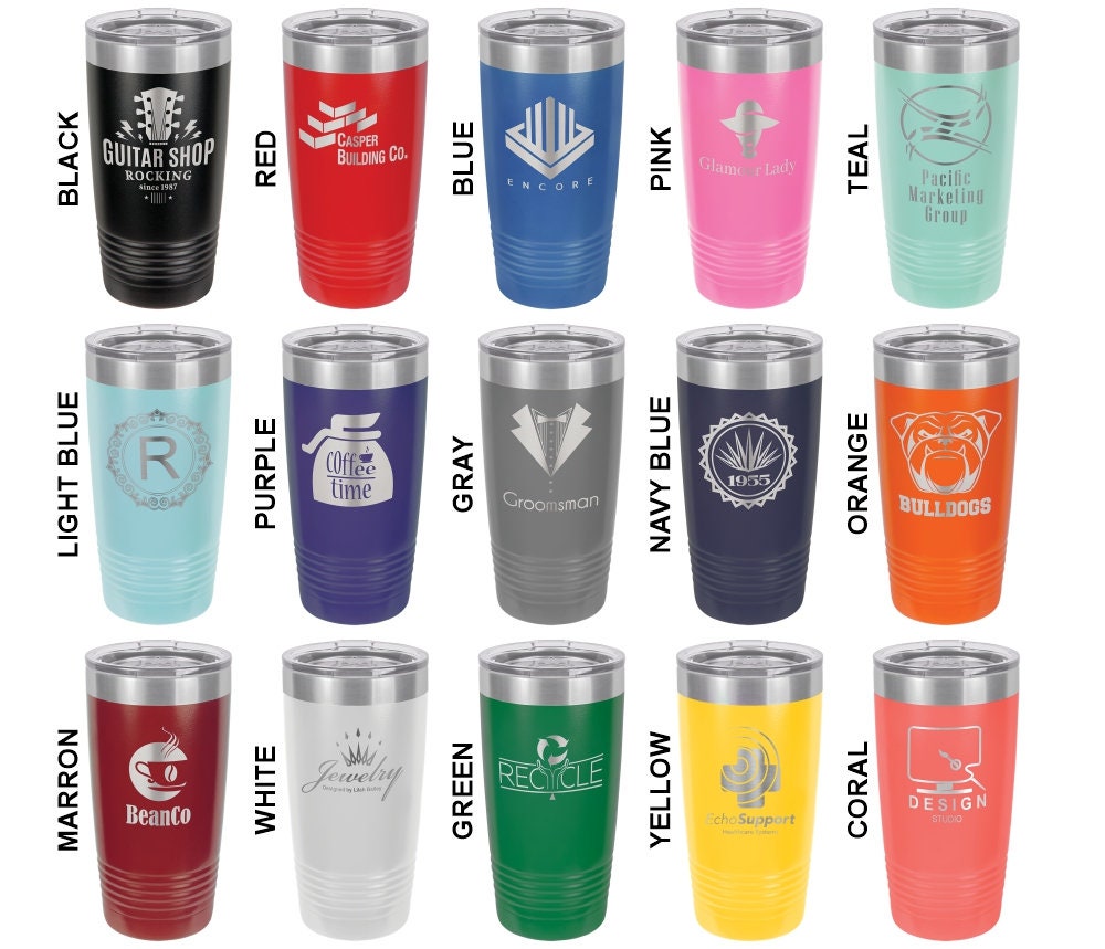 Engraved Personalized Tumbler With Name 20 oz