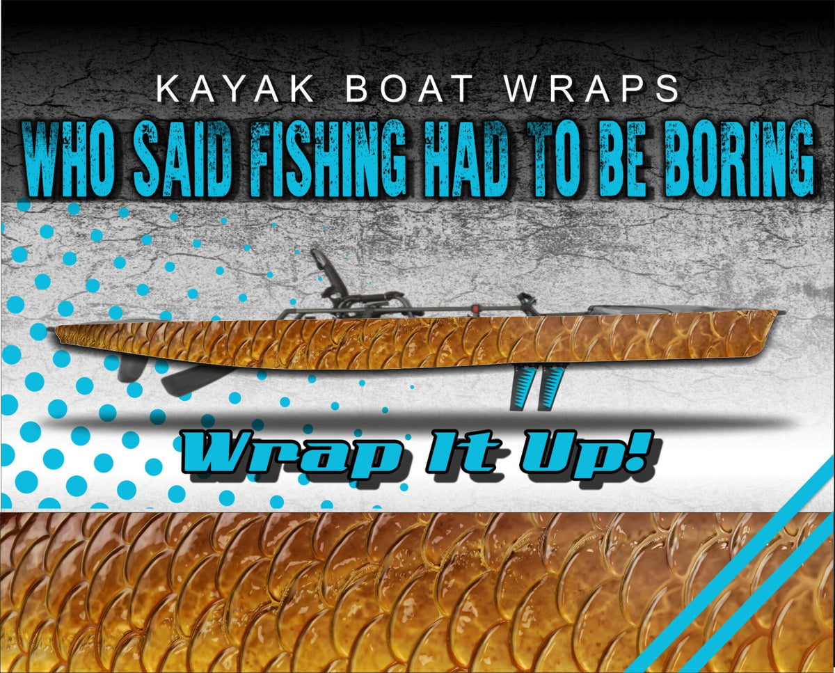 Striped Bass Skin Kayak Vinyl Wrap Kit Graphic Decal/Sticker 12ft and 14ft