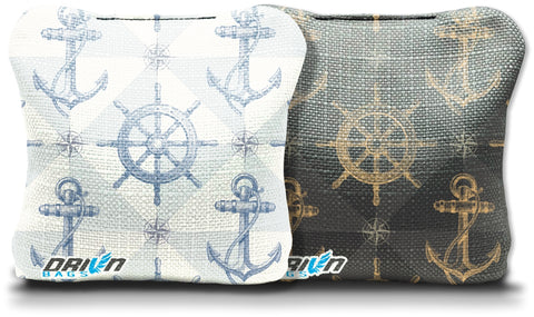 Anchor Ship Wheel Beach House Stick & Slick Bags