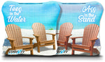 Beach Scene Toes in the Water Stick & Slick Bags