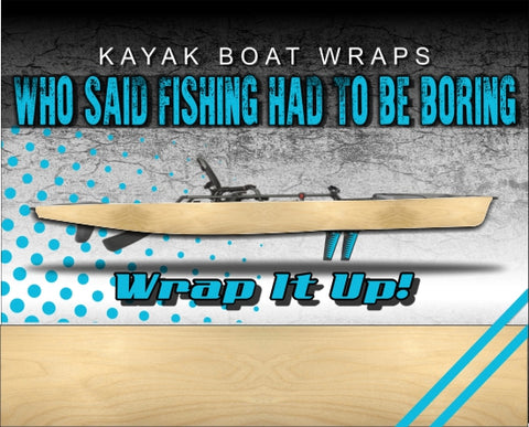 Birch Wood Kayak Vinyl Wrap Kit Graphic Decal/Sticker 12ft and 14ft