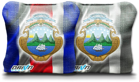 Costa Rica Flag Seal Stick & Slick Bags