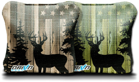 Deer Buck Wood Flag Stick & Slick Bags