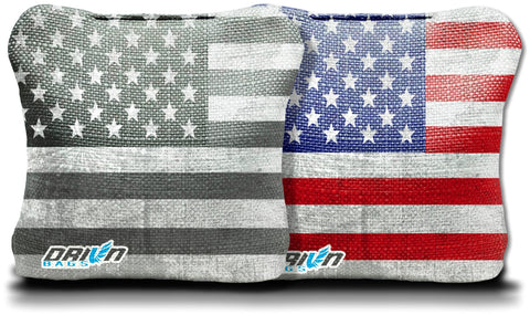 Distressed Grunge American Flag Stick & Slick Bags