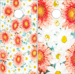 Flowers 1 Cornhole Wrap