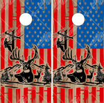 Lineman Buck Food Flag Cornhole Wrap