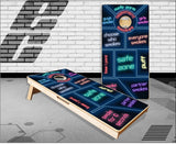 Neon Smoking Game Cornhole Boards