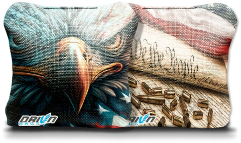 Patriotic American Eagle Flag Born Stick & Slick Bags