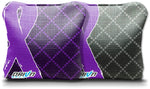 Purple Ribbon Stick & Slick Bags