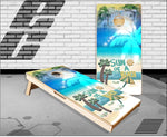 Sun Of A Beach Vibes Cornhole Boards