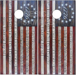 1776 Pledge Wood Cornhole Tops