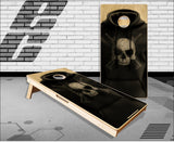 2 Guns Skull Cornhole Boards