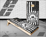 2nd Amendment Black Flag Cornhole Boards