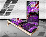 4x4 Off Road Life Is Better Flag PURPLE Cornhole Boards