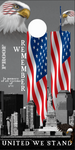 911 Tribute United Flag Cornhole Wrap
