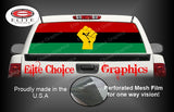 African Flag Fist Rear Window Wrap