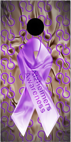 Alzheimers Awareness Cornhole Wrap