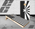 American Arizona Black Black and White Cornhole Boards