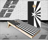 American Arizona Black Black and White Cornhole Boards