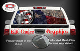 American Deer Hunter Texas Flag Camo Rear Window Wrap