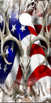American Deer Oblit Buck Snow Camo Cornhole Wrap