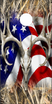 American Deer Tallgrass Camo Cornhole Wrap