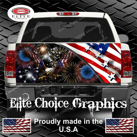 American Eagle Fireworks Tailgate Wrap