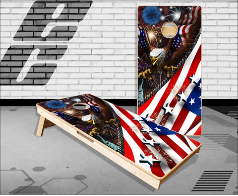 American Eagle Fireworks Cornhole Boards