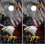 American Eagle Scream Cornhole Wrap