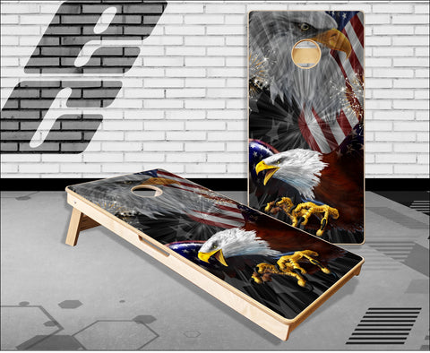 American Eagle Scream Cornhole Boards