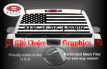 American Flag Black and White We the People Rear Window Wrap