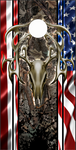 American Flag Camo Deer Skull UV Direct Print Cornhole Tops