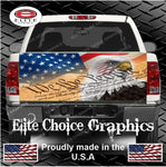 American Flag Constitution Eagle Tailgate Wrap
