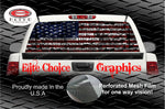 American Flag Cubed Rear Window Wrap