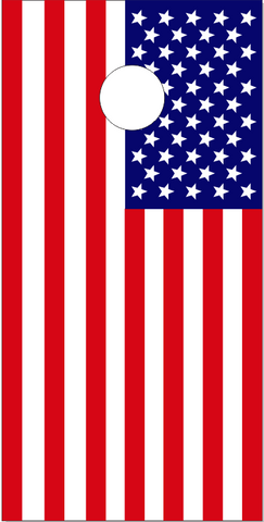 American Flag Flat UV Direct Print Cornhole Tops