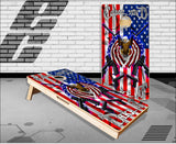 American Flag Gun Rights Eagle Cornhole Boards