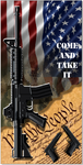 American Flag Gun Rights Cornhole Wrap