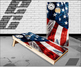 American Flag Guns 2A Cornhole Boards