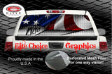 American Flag Metal Rear Window Wrap