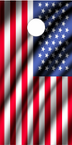 American Flag Ripples Cornhole Wrap