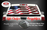 American Flag Rivets Rear Window Wrap