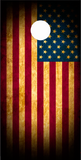 American Flag Rustic Vignet UV Direct Print Cornhole Tops