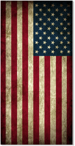 American Flag Rustic UV Direct Print Cornhole Tops