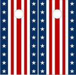 American Flag Strips UV Direct Print Cornhole Tops