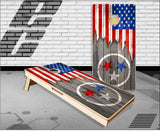 American Flag Tennessee Flag Cornhole Boards