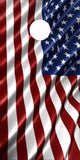 American Flag Wavy UV Direct Print Cornhole Tops