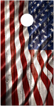 American Flag Weathered Wood UV Direct Print Cornhole Tops