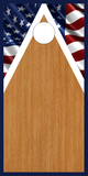 American Flag Wood Cornhole Wrap