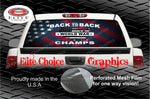 American Flag World War Champs Patriotic Rear Window Wrap